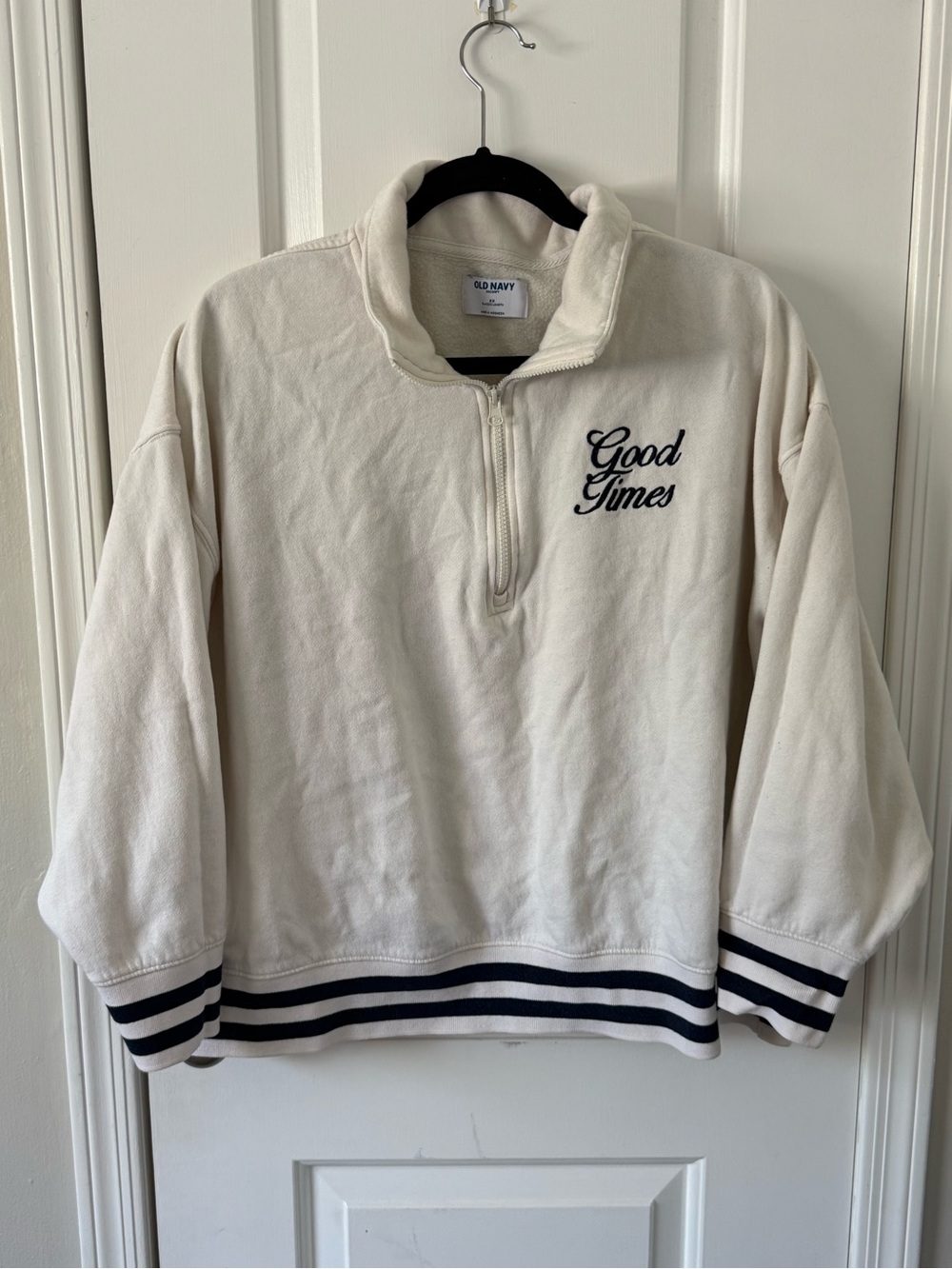 Old Navy preppy quarter zip 2X